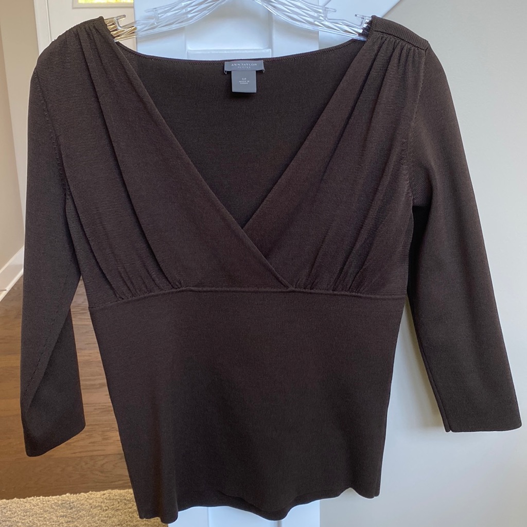 Ann Taylor Silk And Nylon Knit Top